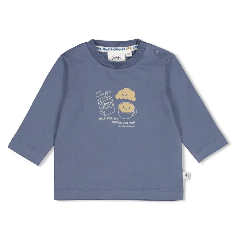 Feetje Longsleeve Blauw - Breakfast Buddy
