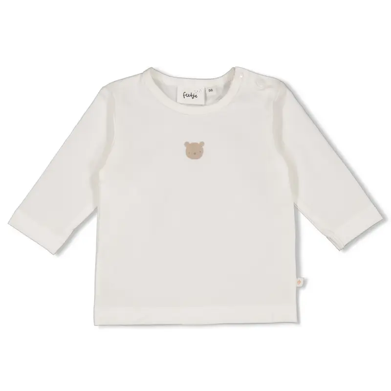 Feetje Longsleeve embroidery beer Offwhite - The Knits