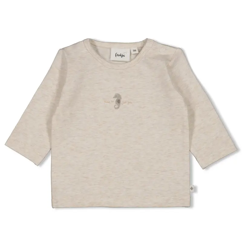 Feetje Longsleeve Offwhite melange - Sea Sweeties