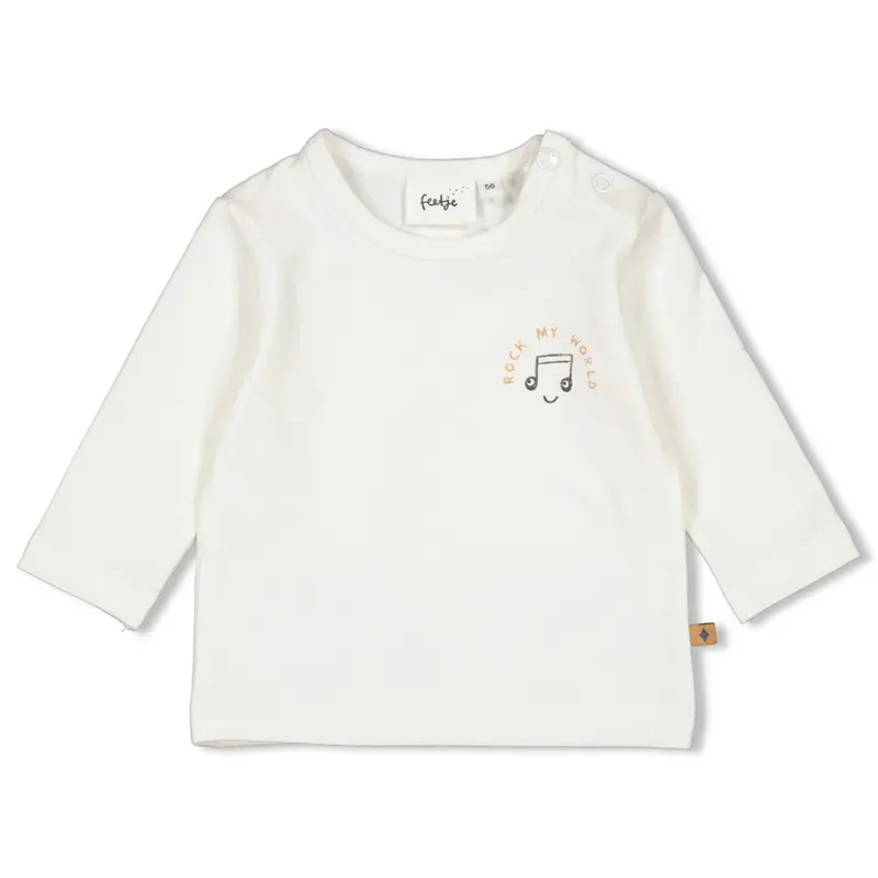 Feetje Longsleeve - Rock The World Offwhite