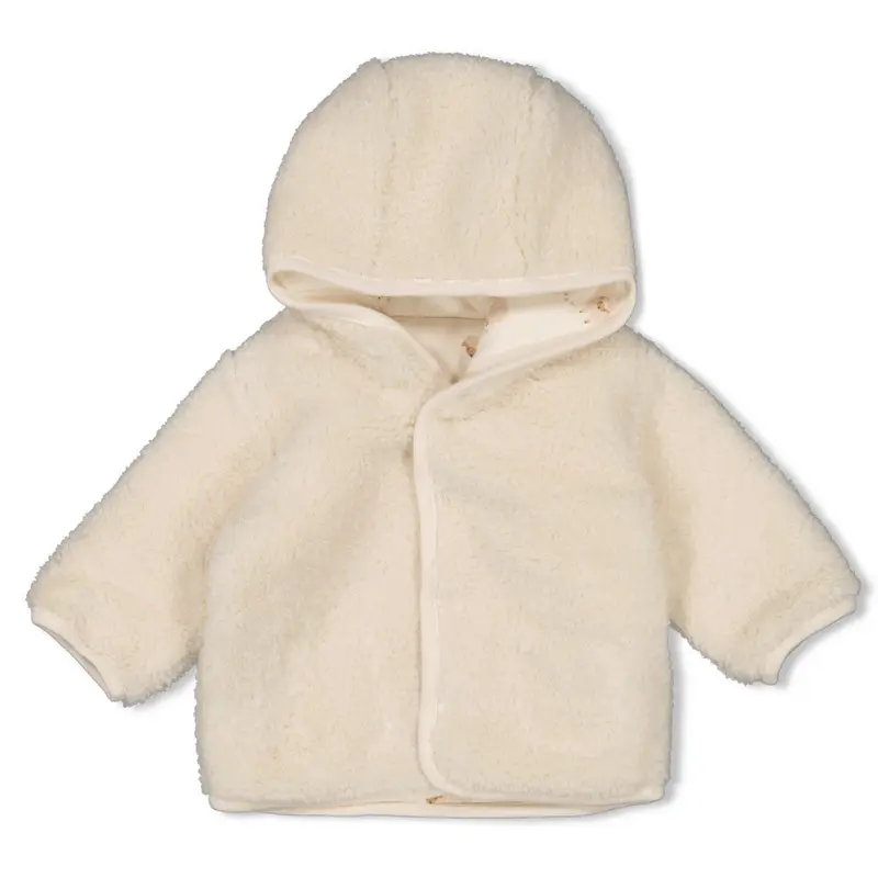 Feetje Omkeerbaar teddy jasje met capuchon Creme - Sleepy Sheepy
