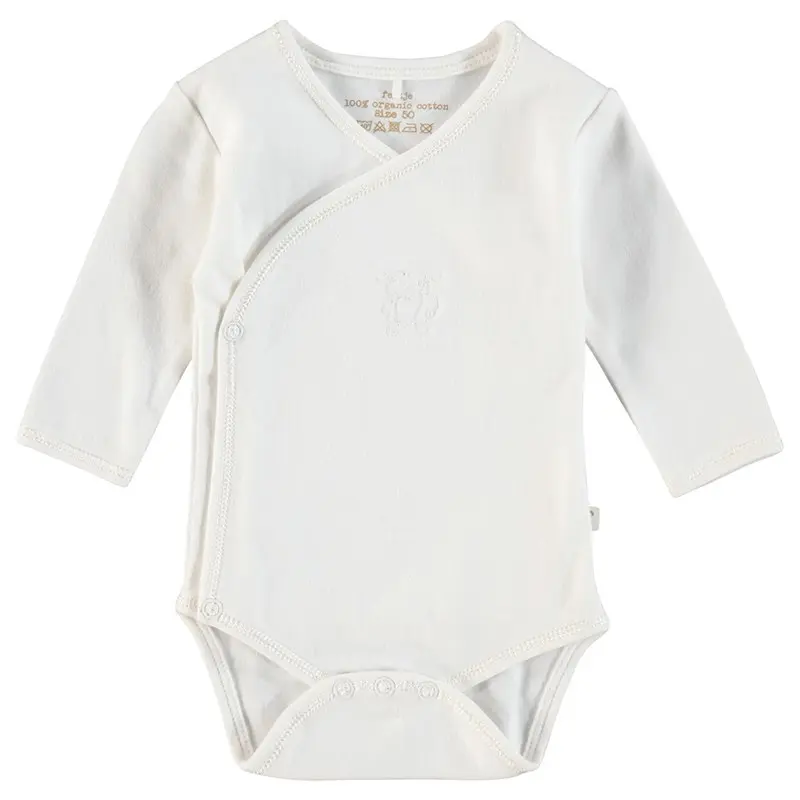 Feetje overslagromper lm schaapje offwhite