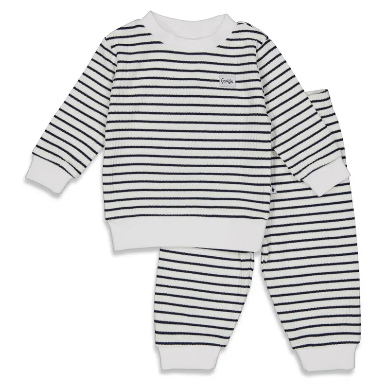 Feetje pyjama wafel marine