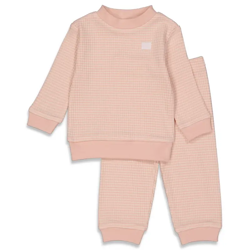 Feetje pyjama wafel old pink