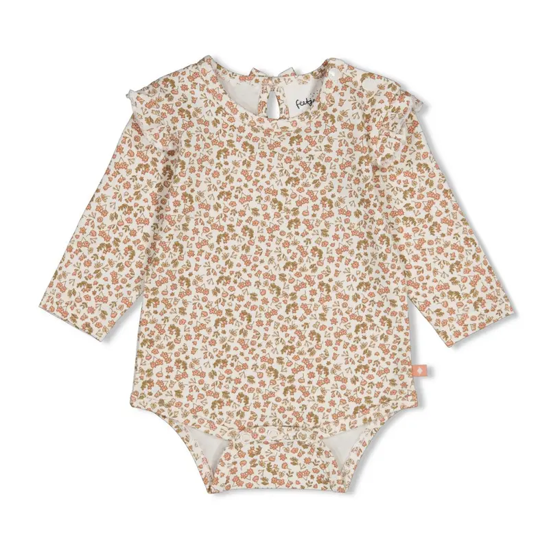 Feetje Romper AOP Offwhite - Fall in Love