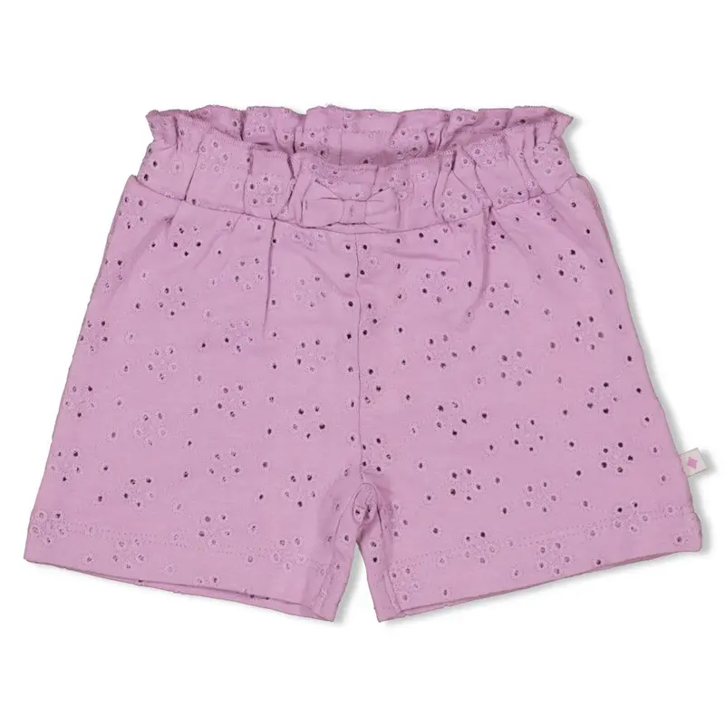 Feetje Short broderie Violet-Splash