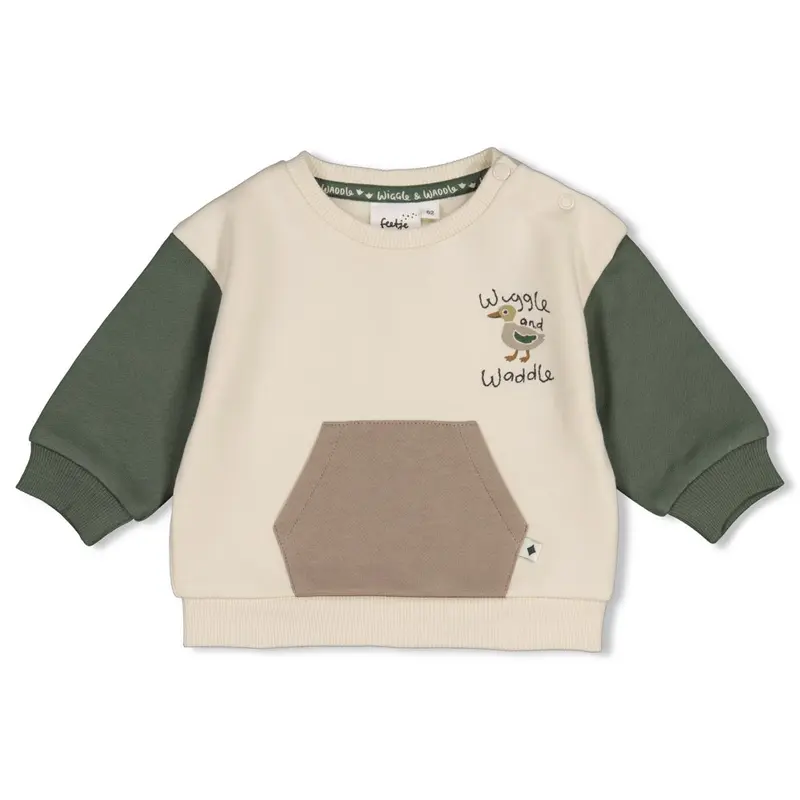Feetje Sweater relaxed fit Offwhite - Wiggle and Waddle