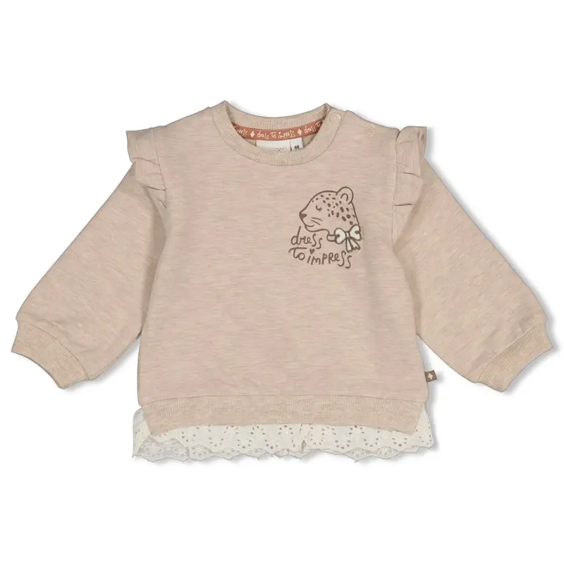 Feetje Sweater Taupe melange - Dress to Impress