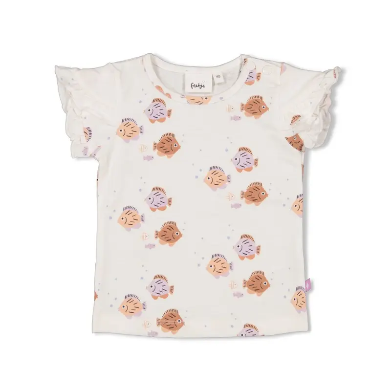 Feetje T-shirt AOP Offwhite-Splash