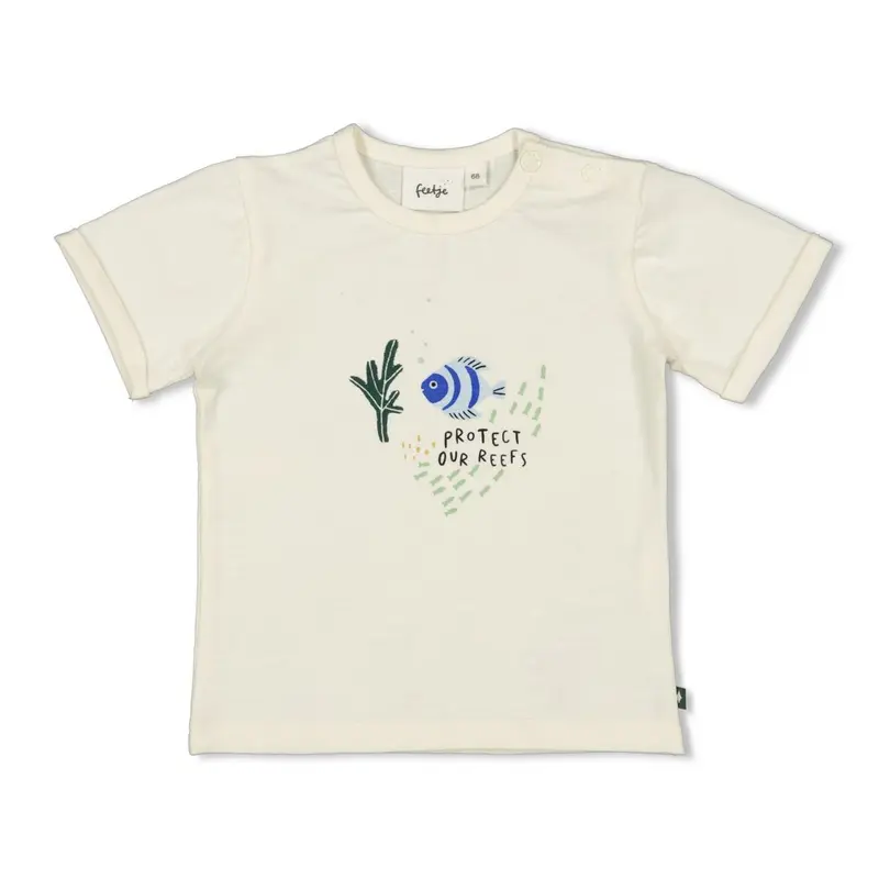 Feetje T-shirt Offwhite-Protect Our Reefs