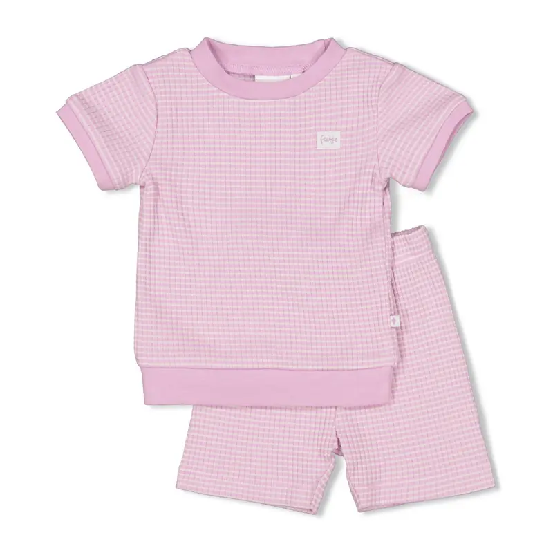 Feetje wafel Shortama lilac - Summer Special