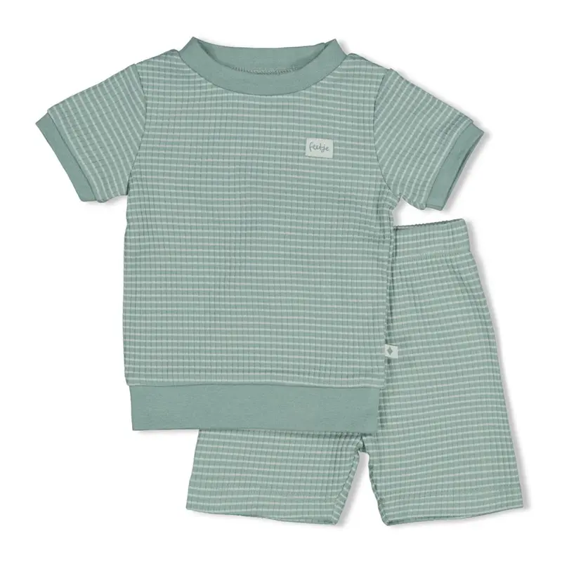 Feetje wafel Shortama zeegroen - Summer Special