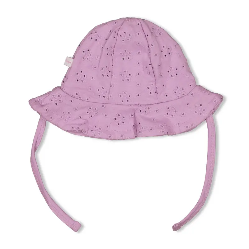 Feetje Zonnehoed broderie Violet-Splash
