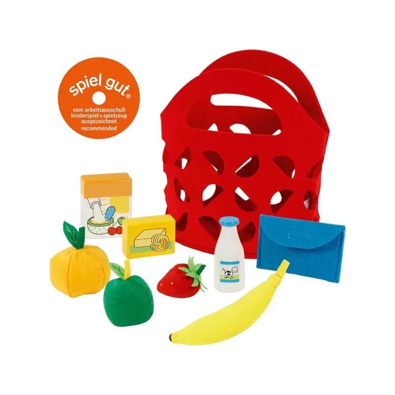 Felt shopping bag with accessories