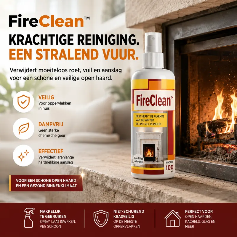 FireClean™ - Krachtige reiniger tegen roet en rookvlekken