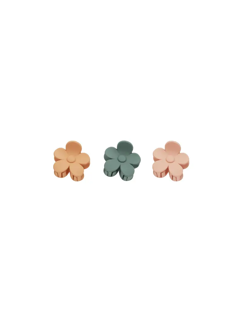 Flower hairclip grapefruit, eucalyptus, pink Rylee & Cru