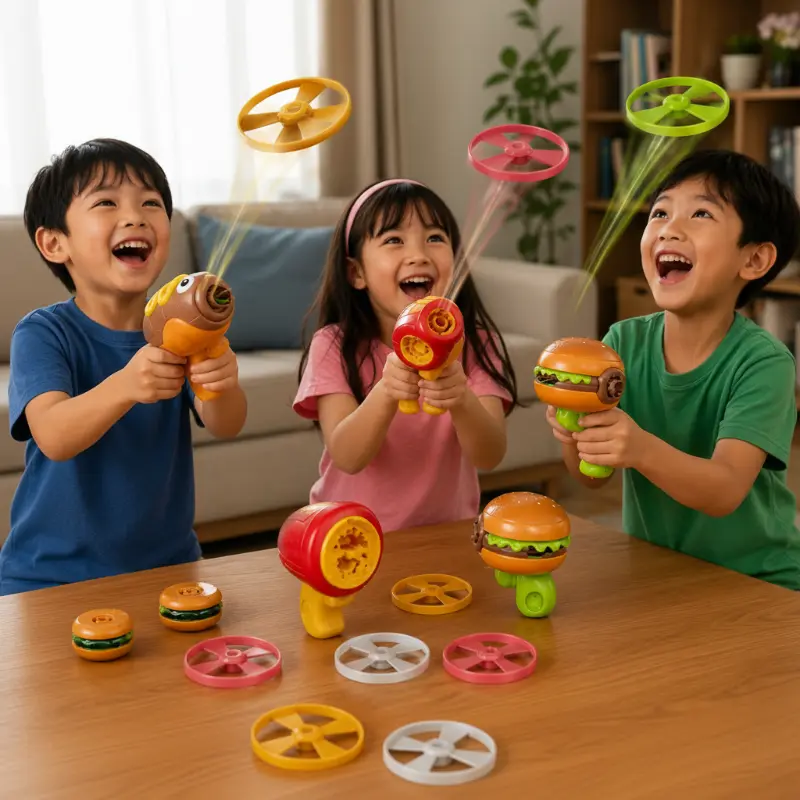 Flying Disk Toy – Creative & Active – Gyro Gun