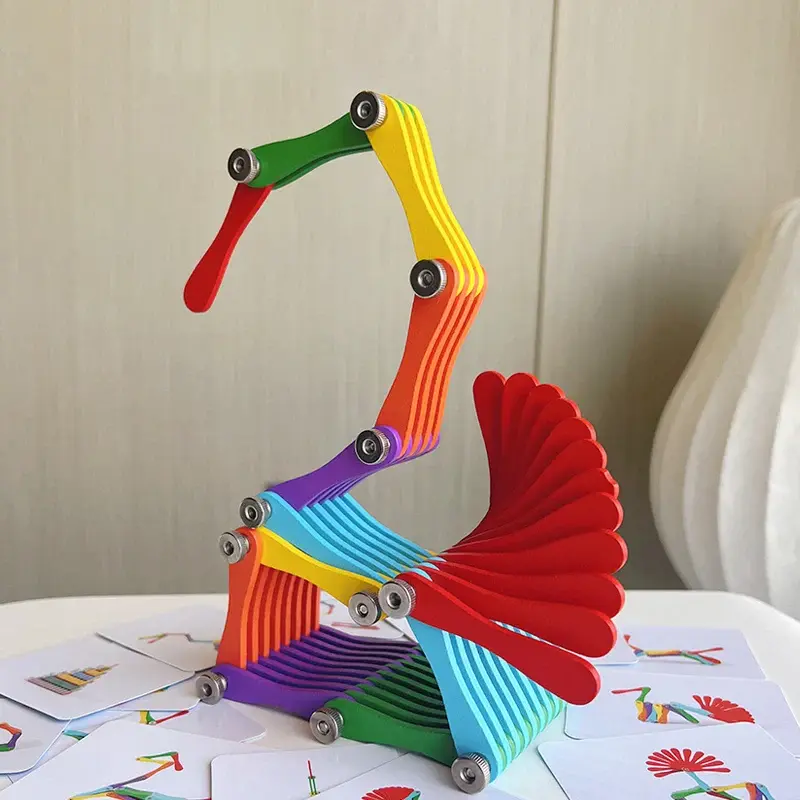 Folding Brain Toy™ – Think & Play - Wooden Folding Puzzle
