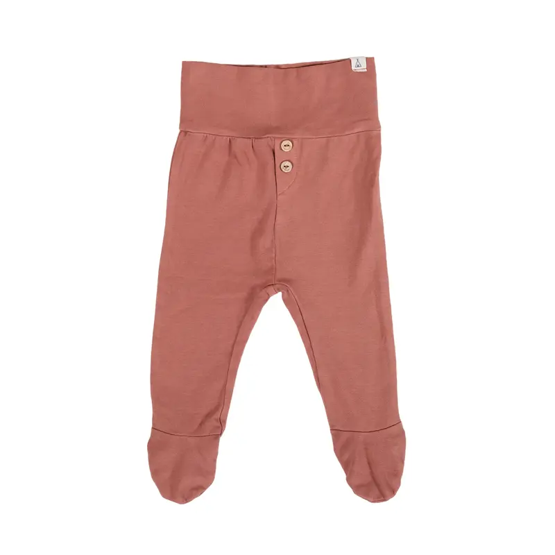 Footed pants terracotta
