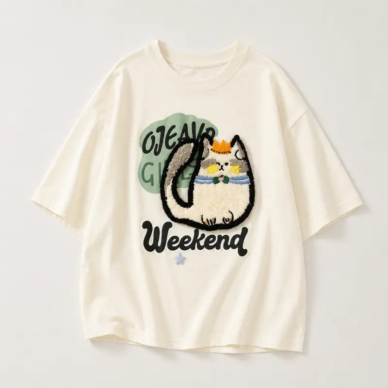 FunPaws – Playful & Stylish – Oversized T-shirt with Cat Print