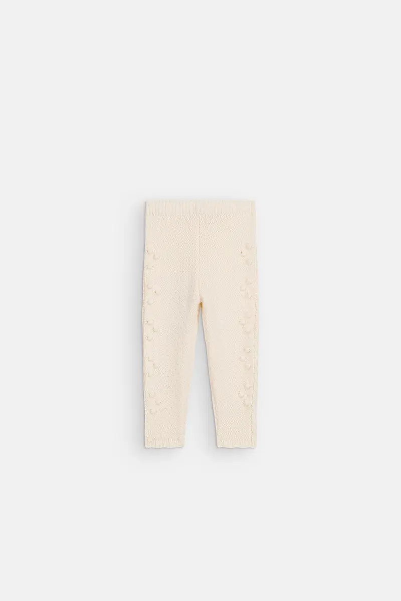 Gebreide babylegging Molda - Katoen - Cream - Louise Misha
