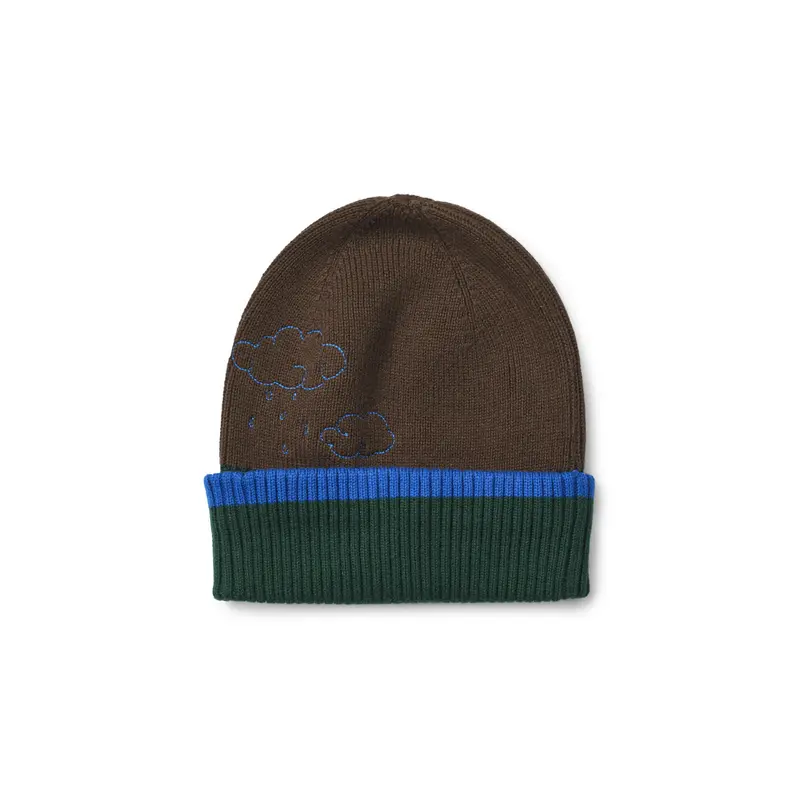 Gebreide beanie Gustav – Mosswood – Katoen – Flöss
