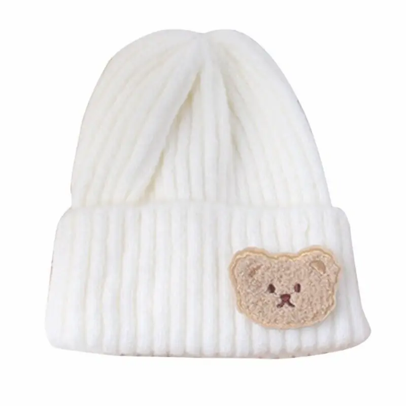 Gebreide Beanie met Beertje