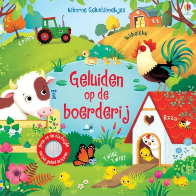 Geluiden op de boerderij - geluidenboek 3 jr+