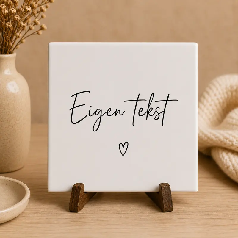 Gepersonaliseerde tegel - eigen tekst