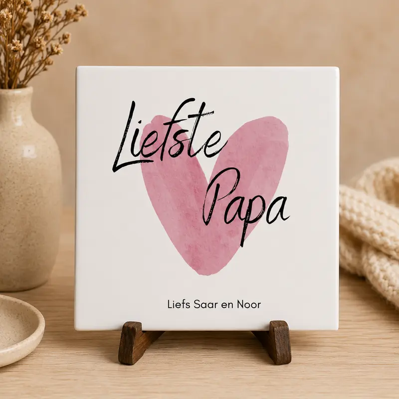 Gepersonaliseerde tegel - liefste papa