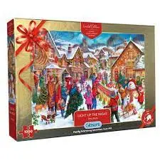 Gibsons Light Up The Night – Limited Edition Kerstpuzzel 1000 stukjes