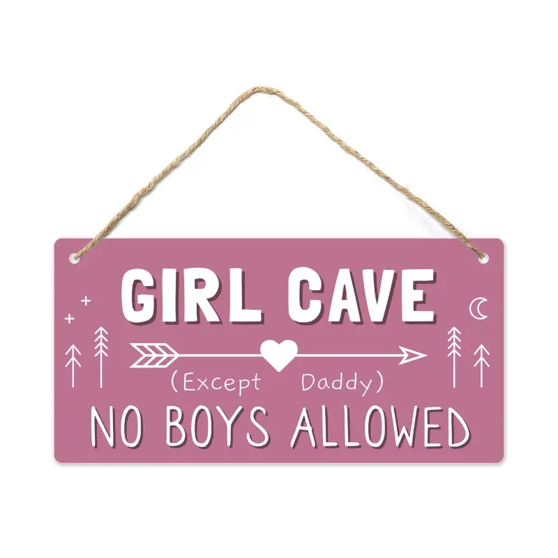'Girl Cave' Bordje (2 stijlen)