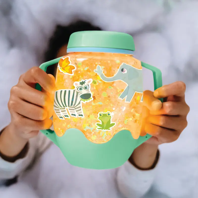 Glo Pals sensory jar DIY set zoo 3 jr+