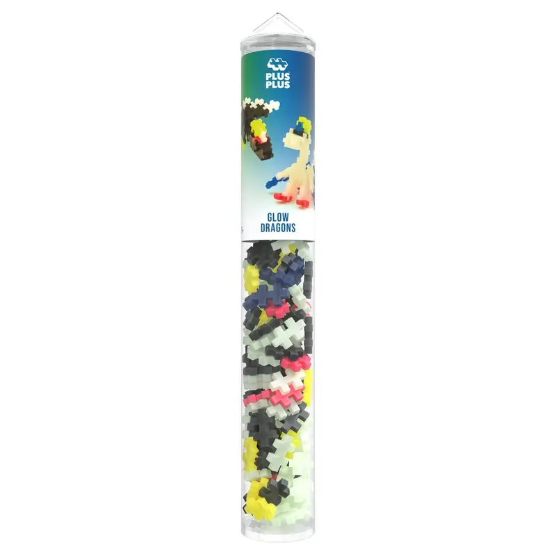 Glow Dragons 100 Stuks | Plus Plus