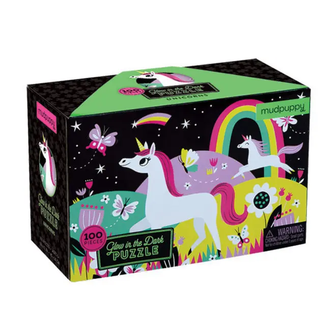 Glow in the dark puzzel unicorns Mudpuppy