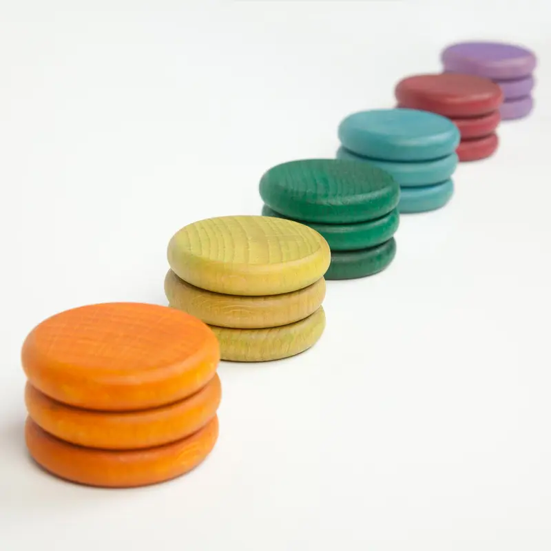 Grapat Renkli Diskler (18 Adet) - Pastel Renkler