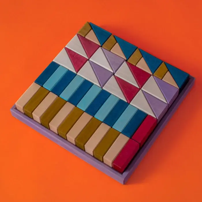 GRIMMS houten blokkenset Rhythm 1 jr+