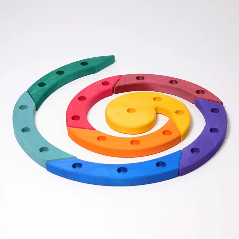 GRIMMS jaarring spiraal regenboog 40 cm