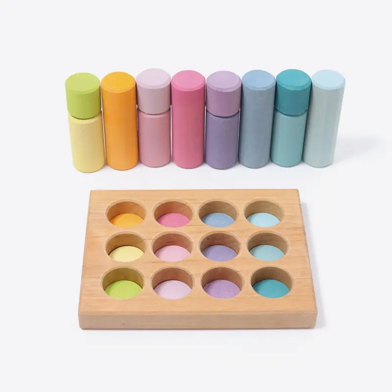 Grimms Silindir Bloklar - Pastel