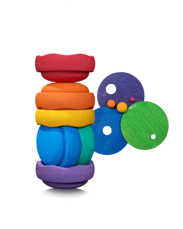 Grimms x Stapelstein Rainbow classic Set