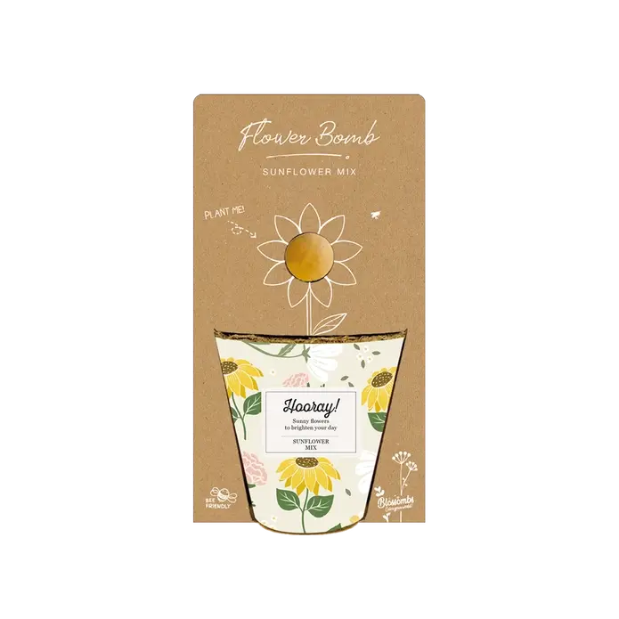 Grow kit met zaadbommetje "Hooray" - Blossombs