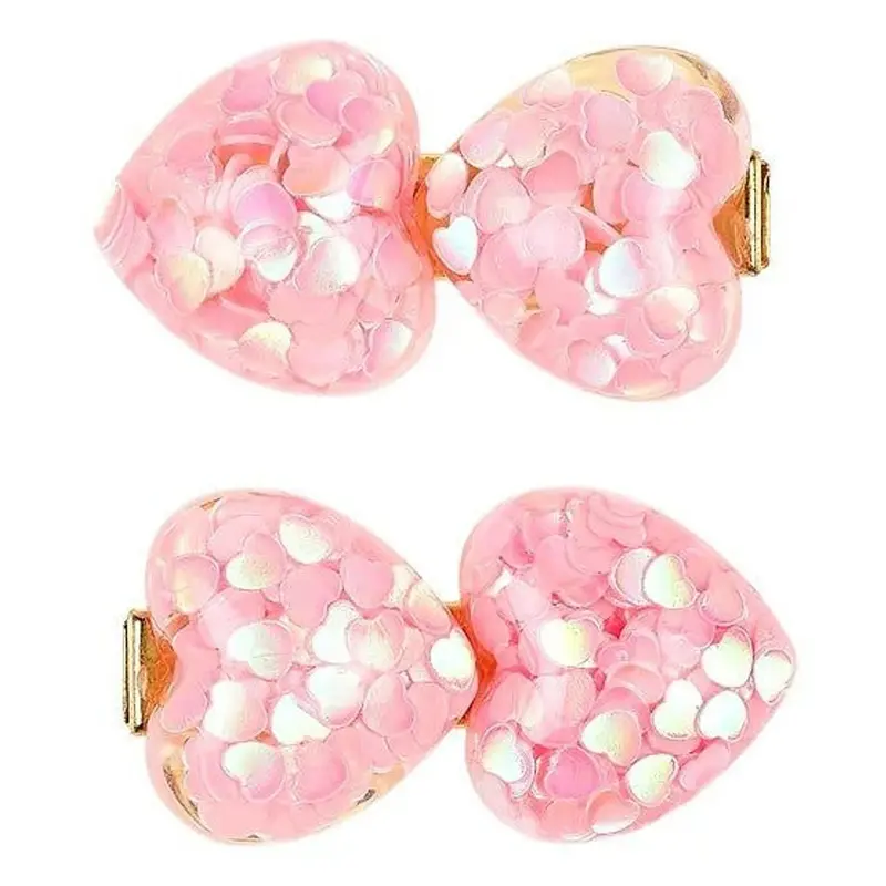 Haarclips Quirine Heart Pink
