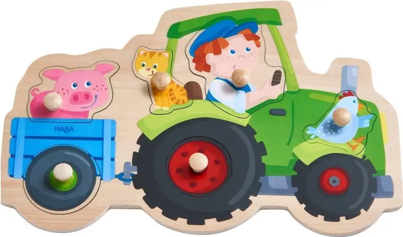 HABA Inlegpuzzel Dolle trekkerrit