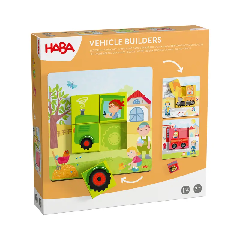 HABA Legspel Voertuigen (15 delen)