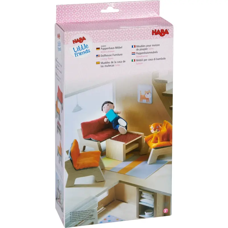 HABA Little Friends Poppenhuismeubels Woonkamer