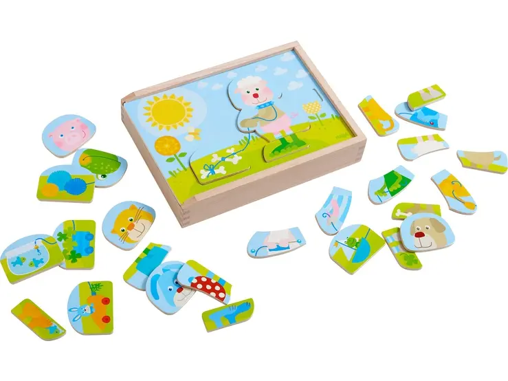 HABA Puzzel Grappige Dierenmix