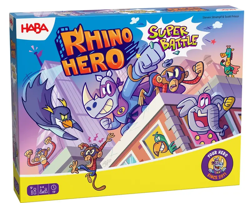 HABA Rhino Hero Super Battle – Behendigheidsspel Bordspel