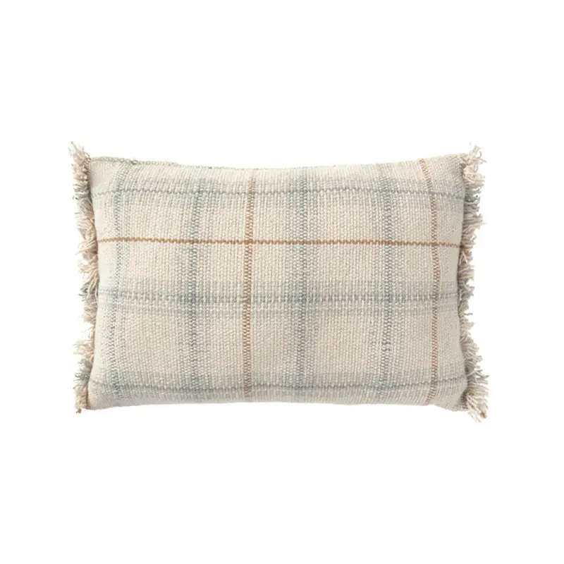Handloom Cushion – Blue Sage – 25 × 40 cm – Lorena Canals
