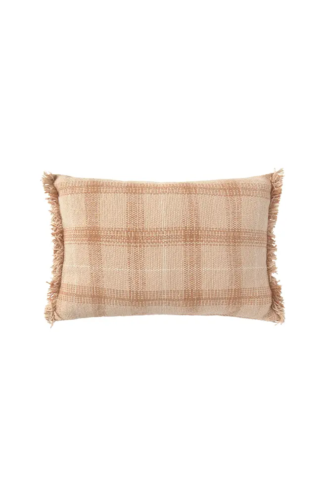 Handloom Cushion Rose – Handgeweven sierkussen – 25 × 40 cm – Lorena Canals