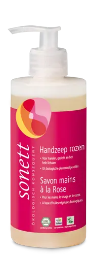 Handzeep rozen 300 ml – Sonett